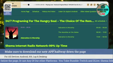 Shema Internet Radio Live Daily Stream