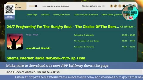 Shema Internet Radio Live Daily Stream