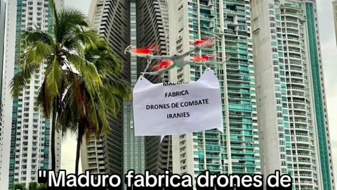 Drones sobrevuelan Buenos Aires, Miami, Bogotá, Panamá y Santiago con un mensaje: “Maduro fabrica