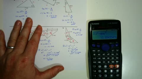 Trigonometry 03 - Calculating Sides 1 Solutions