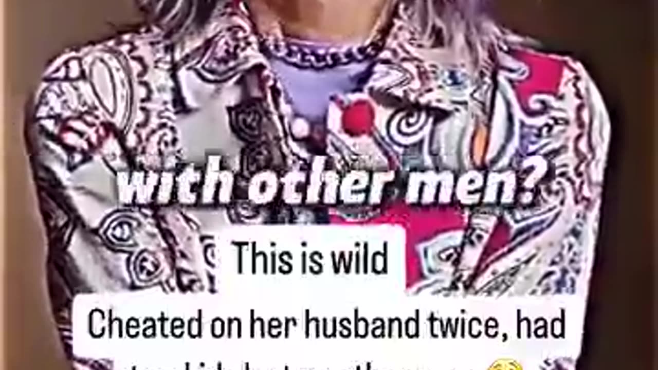 Cheated on her husband...... 2 different kids