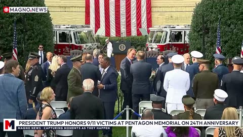 🇺🇸 President Donald Trump and First Lady Melania Honor 9/11 Victims at Pentagon Memorial [LIVE]