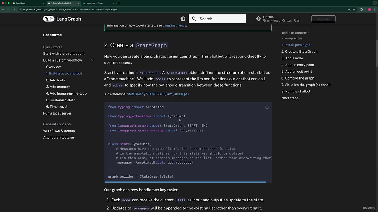 24.4 -Defining State in LangGraph for AI Agent Context
