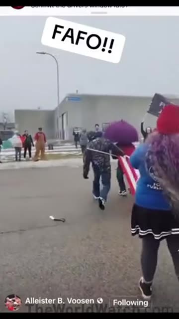 "MAGA Tyson" Beats an Entire Team of Wokie Protestors Who Attacked Him.