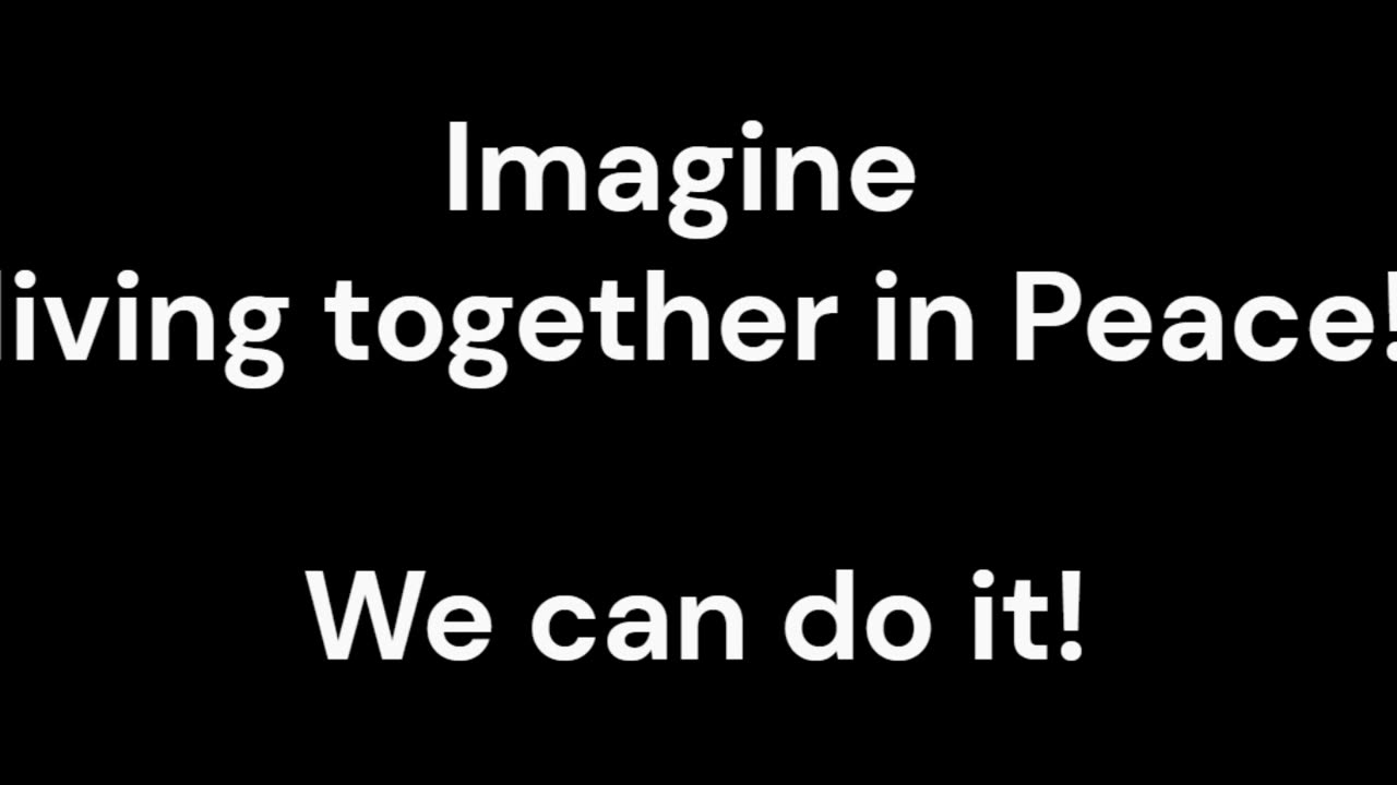 God is One. Give Peace A Chance