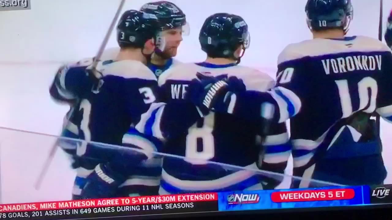 CBJ D #13 Zach Werenski 🥅(9)🏒Snap-Shot Goal