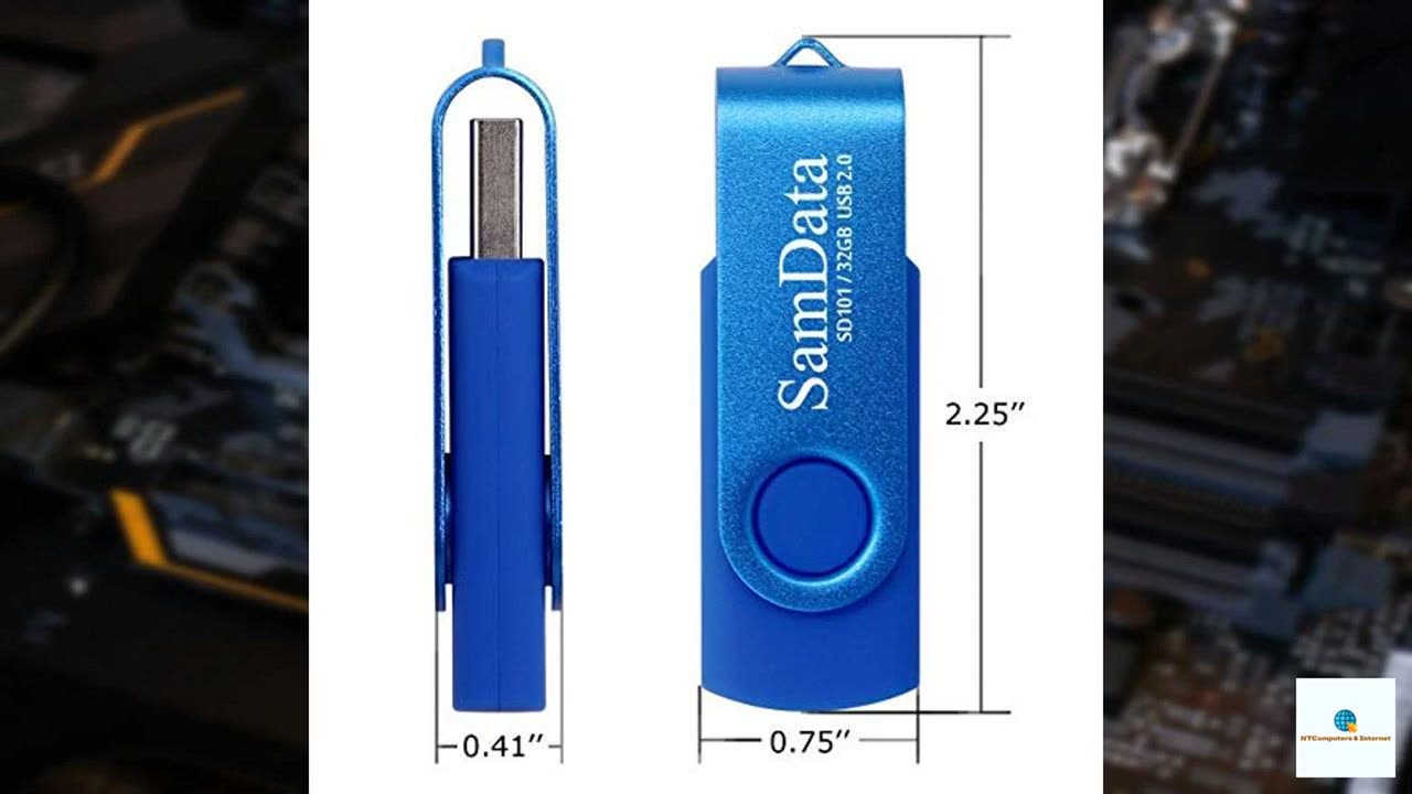 SamData 32GB USB Flash Drives 2 Pack 32GB Thumb Drives Memory Stick Jump Drive with LED Li