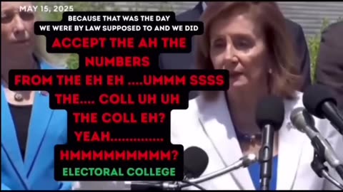 Politics - 2025 Bumbling Drunk Crack Head Liberal Globalist Criminal Commie Nancy Pelosi
