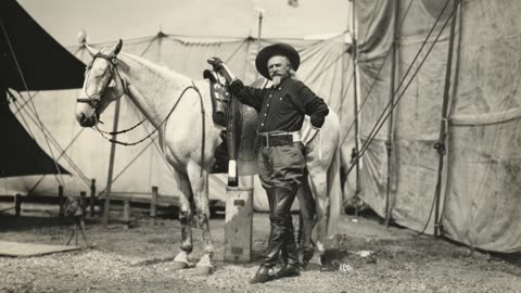 Buffalo Bill and His Horse Backstage