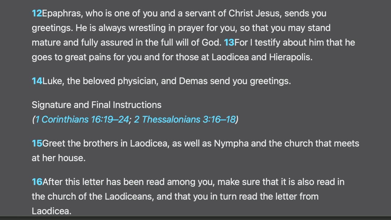 Colossians 4