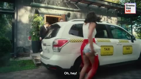Taxi Rips Girl's Clothes