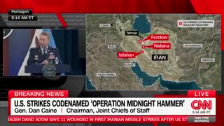 General Dan Cain detailing the Iranian strike!