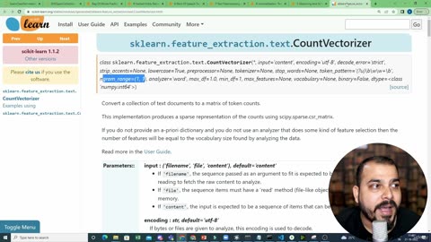 47.17 Gram BOW Implementation Using NLTK Krish Naik ML