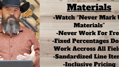 Uniformly Marking Up Materials Doesn't Work For A Handyman