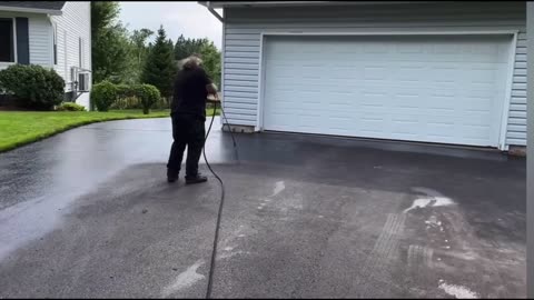 Me Spray Sealing A Driveway With Van Halen Song Right Now Dubbed In - Top Coats Pavement Maintenance