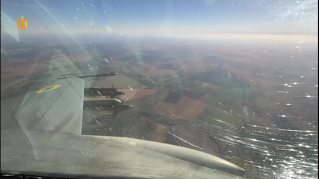 🇺🇦✈️ Ukrainian Air Force fighter jets intercept enemy air targets.