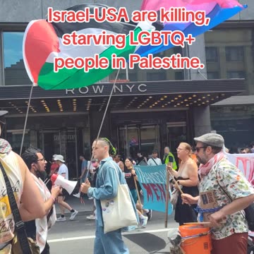Israel-USA are killing, starving LGBTQ+ people in Palestine.