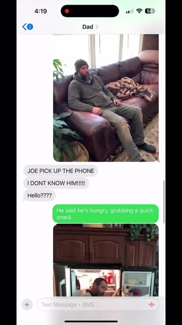 AI Homeless Man Photos to Prank My Dad