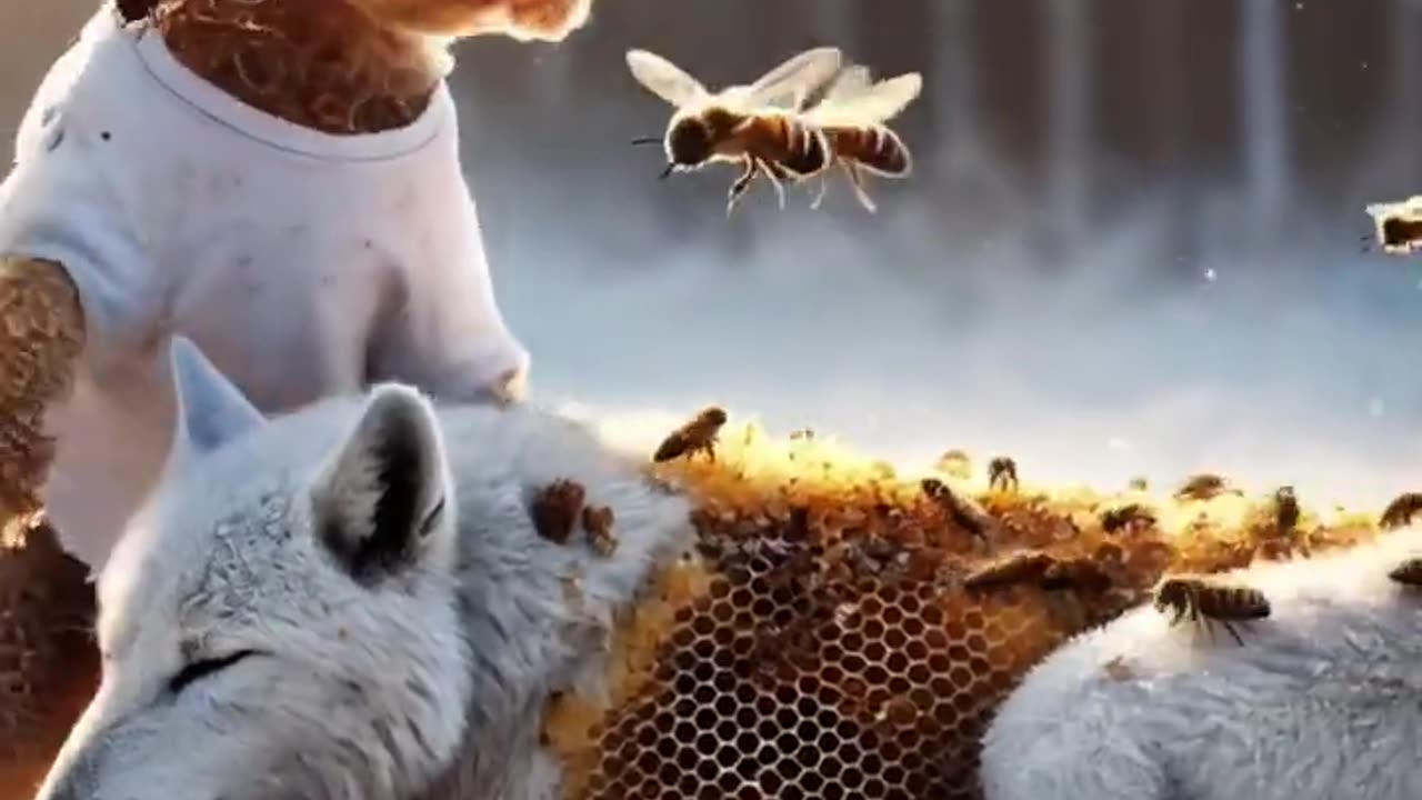 Tiny Dog Saves Giant Wolf From Freezing To Death
