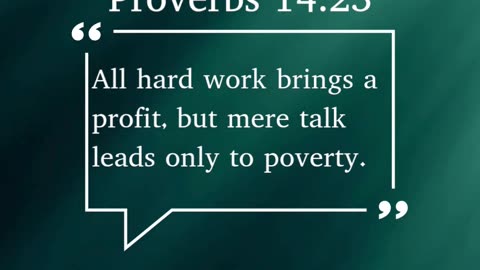 Proverbs 14:23