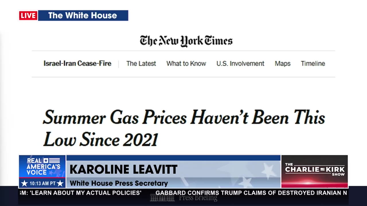 “AMERICANS ARE PAYING MUCH CHEAPER FOR GASOLINE THIS SUMMER.”