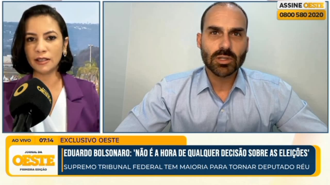 ENTREVISTA EXCLUSIVA COM O DEPUTADO EDUARDO BOLSONARO JORNAL DA OESTE - 1º EDIÇÃO 17/11/25