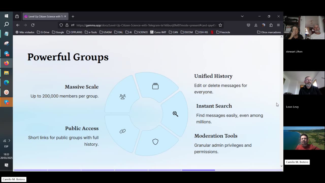 ESCOM Webinars - S.01 Ep.04 - Level Up Citizen Science with Telegram - Camilo M. Botero