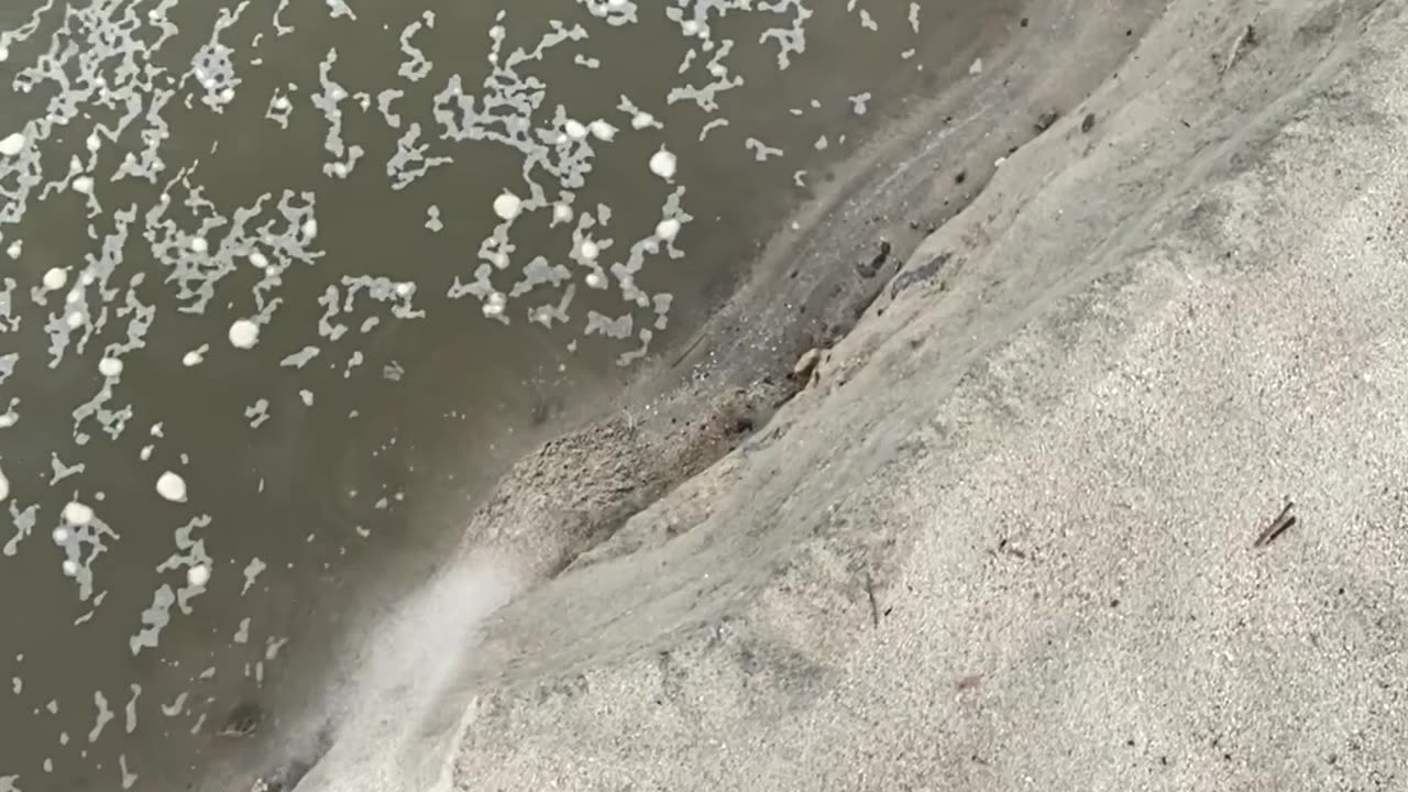 Sand Wall Sinking In Slow Motion