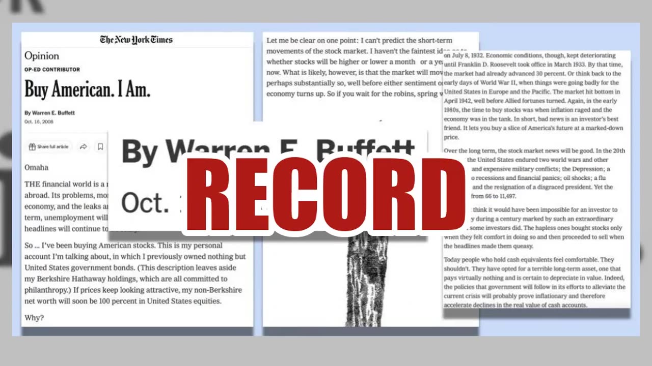 Fact Check: Warren Buffett Did NOT Publish 'Sell American. I Am.' Opinion Article -- Joke Screenshot