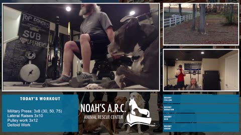Gym Session w/Hank-a-Tank & Dufus [Week 16] - Boulder Shoulders // Animal Rescue Stream :)