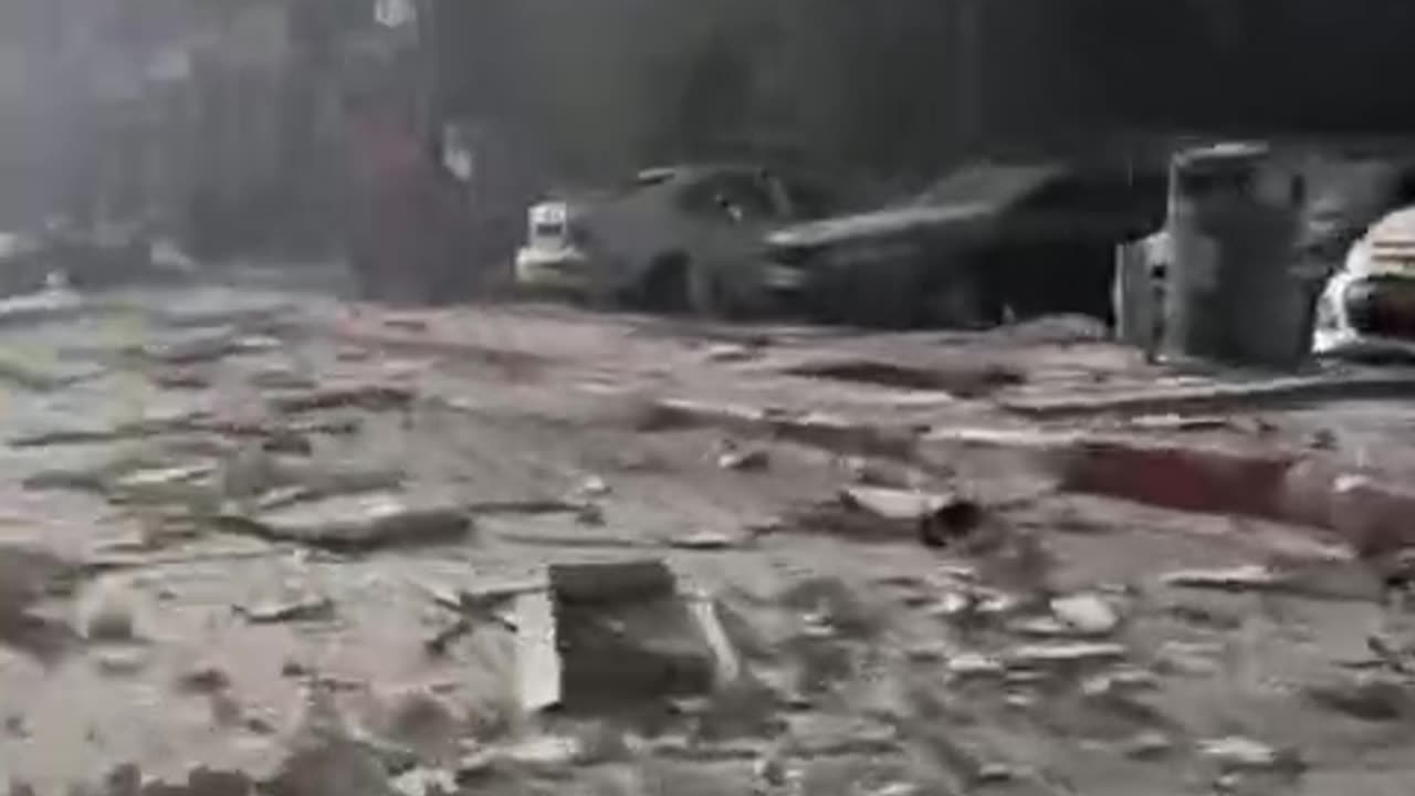 Destruction in Tel Aviv Following an Iranian Strike