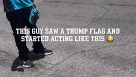 Amazon Driver Snaps at the Sight of a Trump Flag