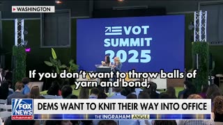 'Dumbest Thing': Donalds, Ingraham Lose It Over Dems Asking Crowd To Throw 'Balls Of Yarn'