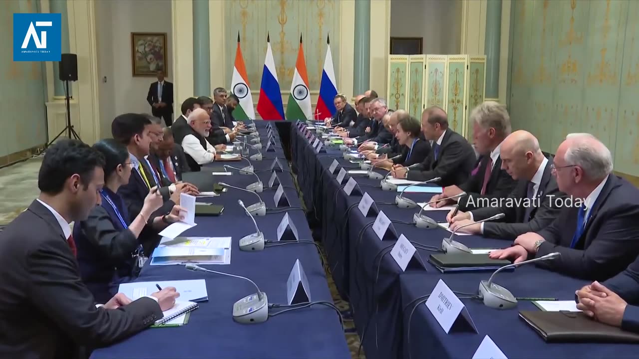 Modi & Putin Bilateral Talks at SCO Summit in China | India-Russia | Amaravati Today