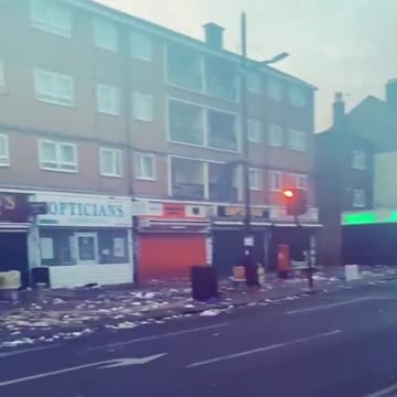East London resembling end times following Eid celebrations.