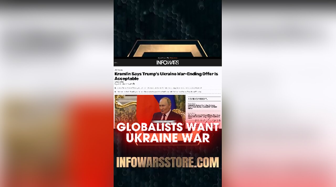 Alex Jones: Globalists Will Try To Keep Europe & Ukraine at War With Russia - 8/7/25