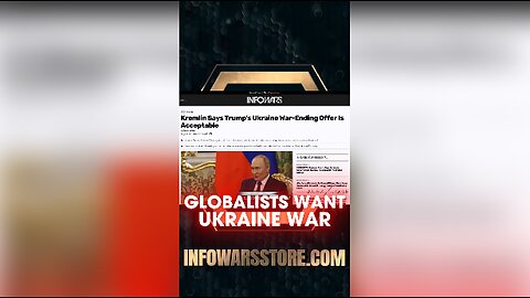 Alex Jones: Globalists Will Try To Keep Europe & Ukraine at War With Russia - 8/7/25