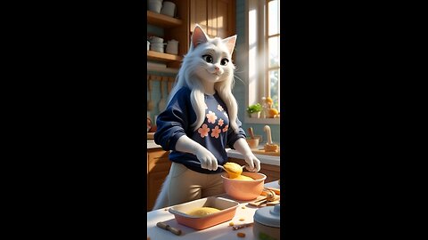 cat cooking 🤤🤤