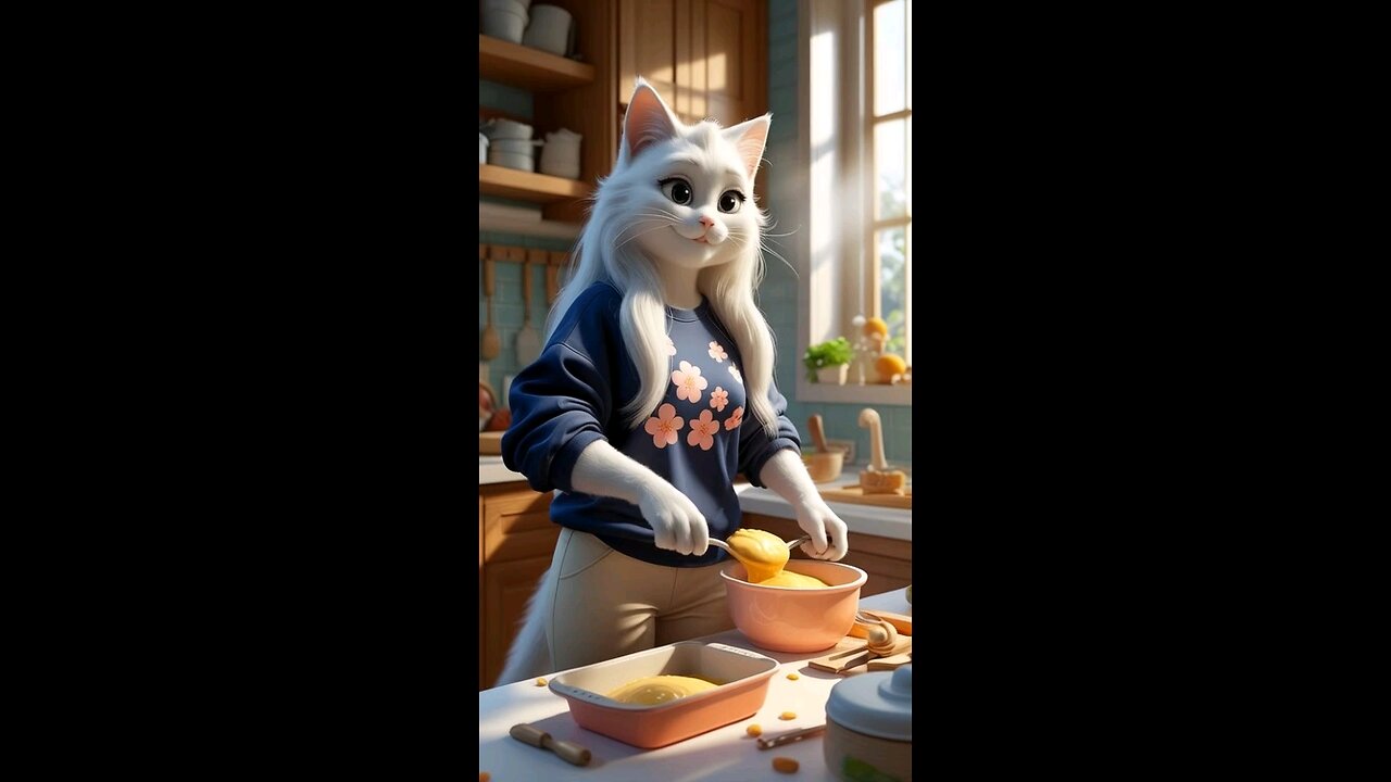 cat cooking 🤤🤤