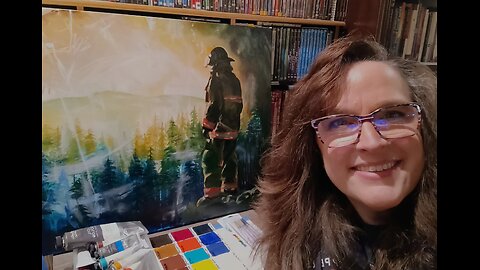 The Fireman Painting - Clips from Livestream