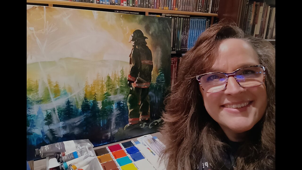 The Fireman Painting - Clips from Livestream