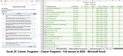 Excel_5F_Career_Programs - Career Programs - Microsoft Excel - Full answer in 2025
