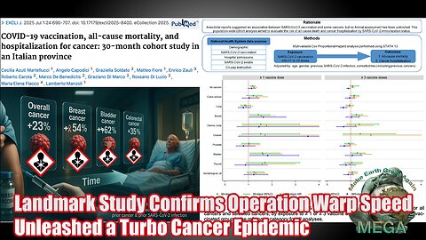 COVID CRIMES | Landmark Study Confirms Operation Warp Speed Unleashed a Turbo Cancer Epidemic | With link to document below this video in the description box