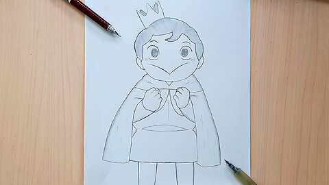 How To Draw Prince Bojji ｜ Ousama Ranking ｜ Drawing King Bojji step by step easy