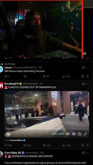 CHAOTIC SCENES OUT OF MINNEAPOLIS