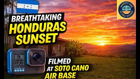 Breathtaking Honduras Sunset 🇭🇳 | GoPro Hero 8 Sunset at Soto Cano Air Base | Relaxing Nature