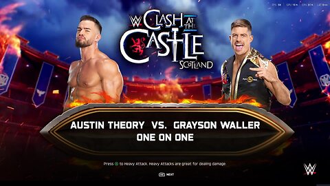 WWE 2k25 Austin Theory vs Grayson Waller