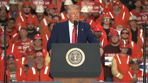 Trump holds rally to promote US Steel deal