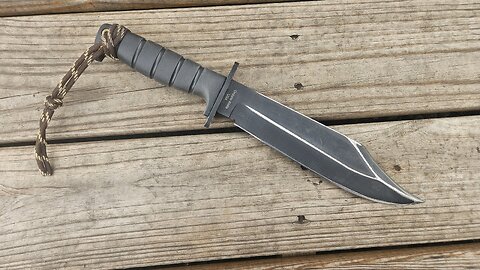 Sharpening Ontario SP-10 Raider Bowie Knife