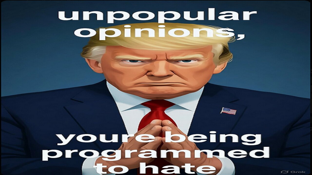 Unpopular opinions #1, Youre being programmed to hate. Hot take.
